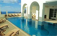The pool of the Atlantis Hotel, Fira, Santorini