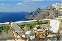 The view from the Atlantis Hotel, Fira, Santorini