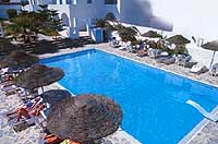 The pool of the Daedalus Hotel, Fira, Santorini