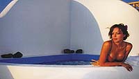 The hydro tub at the Theoxenia Hotel, Fira, Santorini