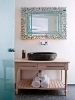 Bathroom detail, Belvedere Suites, Firostefani, Santorini, Cyclades, Greece