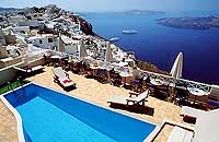 The pool at Villa Ilias, Firostefani, Santorini