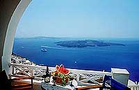 The view from Villa Ilias, Firostefani, Santorini