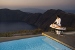 Spa therapy by the pool, Avaton Resort & Spa, Imerovigli, Santorini, Cyclades, Greece
