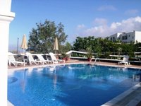 The pool of the Eltheon Hotel Apartments, Imerovigli, Santorini