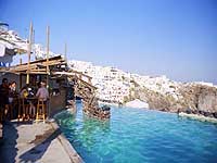 The pool at Petra Honeymoon Villas, Imerovigli, Santorini