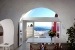 Dining area and veranda, Ilios and Selene Villa, Imerovigli, Santorini, Cyclades, Greece