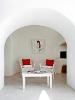 Sitting area, Ilios and Selene Villa, Imerovigli, Santorini, Cyclades, Greece