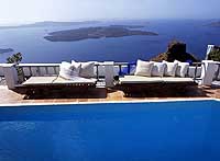 The caldera view from the Iliovasilema Hotel, Imerovigli, Santorini