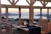 Dining at sunset, Santorini's Balcony Art Houses, Imerovigli, Santorini, Cyclades, Greece