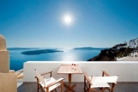 Balcony view from Vinsanto Villas, Imerovigli, Santorini