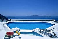 The pool at Xenones Filotera, Imerovigli, Santorini