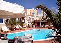 The pool of the Boathouse Hotel, Kamari, Santorini