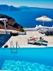 Relaxing by the pool, Canaves Oia Hotel, Oia, Santorini, Cyclades, Greece