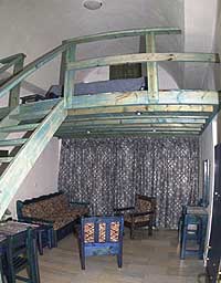 A maisonette at the Drossos Hotel, Perissa, Santorini