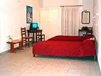 A room at the Gardenia Hotel, Perissa, Santorini