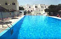 The pool of the Gardenia Hotel, Perissa, Santorini