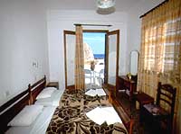 A room at the Marianna Hotel, Perissa, Santorini