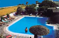 The pool at the Villa Holiday Beach, Perivolos, Santorini