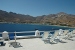Chora & sea view from the common veranda , Niovi Studios, Livadi, Serifos, Cyclades, Greece