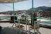 Outdoor breakfast lounge overlooking Apollonia , Kampos Home, Apollonia, Sifnos, Cyclades, Greece