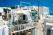 Outdoor breakfast lounge, Kampos Home, Apollonia, Sifnos, Cyclades, Greece