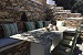 Outdoor sitting area, Rose Home, Apollonia, Sifnos, Cyclades, Greece