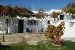 Terrace with grapevine shaded pergola , Themonia Pension, Apollonia, Sifnos, Cyclades, Greece