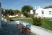 Common terrace overlooking the garden, Themonia Pension, Apollonia, Sifnos, Cyclades, Greece