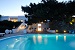 Swimming pool at night, Villa Ari, Apollonia, Sifnos, Cyclades, Greece