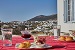 View from the front yard terrace, Psacharopoulos House, Artemonas, Sifnos, Cyclades, Greece