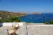 Veranda view to the Apokofto beach , Selana House, Chrysopigi, Sifnos, Cyclades, Greece
