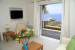 View and living room of the Superior Suite, Selana Suites, Chrysopigi, Sifnos