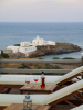 View with a glass of wine by the Pool, Selana Suites, Chrysopigi, Sifnos