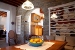 The main house dining room and entrance to the kitchen, Villa Alexia, Chrysopigi, Sifnos, Cyclades, Greece