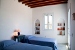 Twin bedroom at the Annex, Villa Alexia, Chrysopigi, Sifnos, Cyclades, Greece