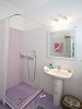 Maisonette's bathroom, Alexandros Hotel garden, Platy Yialos, Sifnos, Cyclades, Greece