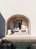 Outdoor sitting area of a superior room from another angle, Nos Hotel & Villas, Faros, Sifnos