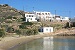 Glifo beach and exterior view of the Thalatta studios, Thakatta Studios, Faros, Sifnos, Cyclades, Greece