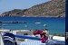 Sea and port view from the veranda, Captain's Home Kamares, Kamares, Sifnos, Cyclades, Greece