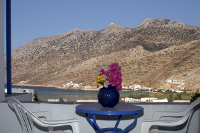 Balcony and view, Eugenia's Apartments, Kamares, Sifnos