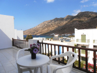 Balcony, The Kiki hotel in Kamares, Sifnos