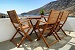 Outdoor table and chairs, Laky Captain Residence, Kamares, Sifnos, Cyclades, Greece