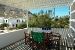 Upper floor apartment’s veranda with south-west view towards the sea, Morfeas Apartments, Kamares, Sifnos, Cyclades, Sifnos