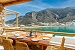 Petra 2: Outdoor dining area, Petra Apartments, Kamares, Sifnos, Cyclades, Greece