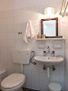 Romantica studio bathroom, Aris & Maria Houses, Kastro, Sifnos, Cyclades, Greece
