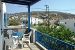 Upper floor balcony with sea view , Athimariti Studios, Platys Yialos, Sifnos, Cyclades, Greece