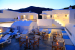 Upper Floor Common Veranda at Dusk, Kohylia Apartments, Platy Yialos, Sifnos