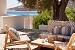 Outdoor lounge corner, Miele Luxurious Residence, Platy Yialos, Sifnos, Cyclades, Greece