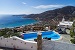 View from the swimming pool, Villa Pelagos House, Platy Yialos, Sifnos, Cyclades, Greece